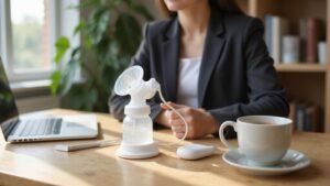 hands free breast pumping