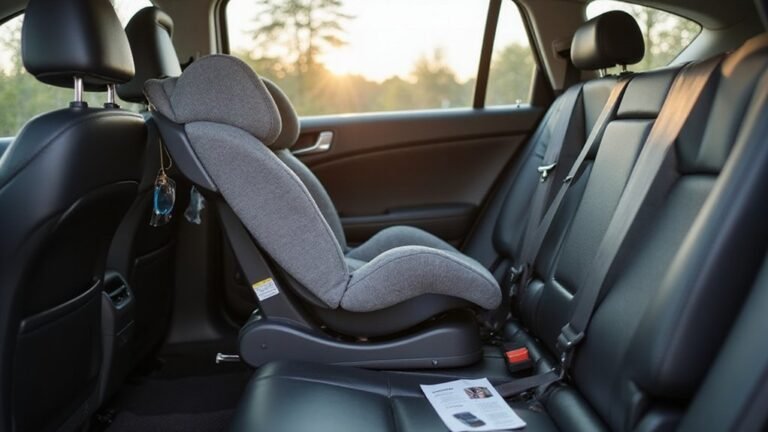 rear facing car seat installation