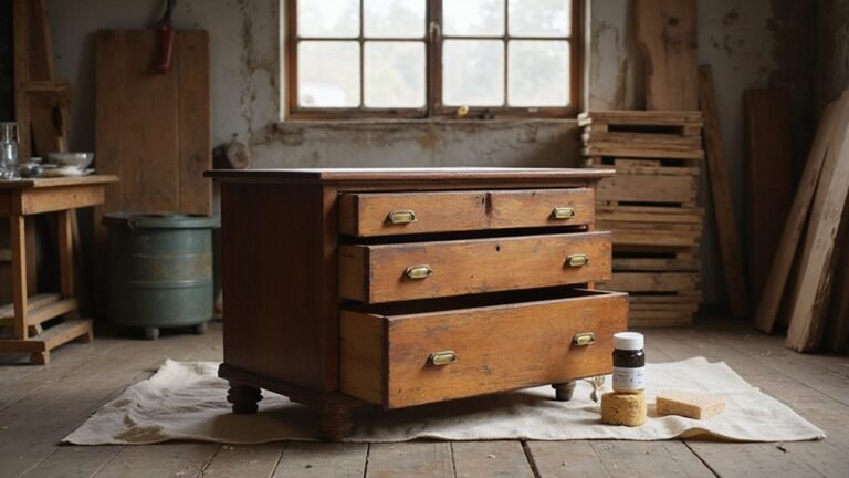 refinishing dresser on budget
