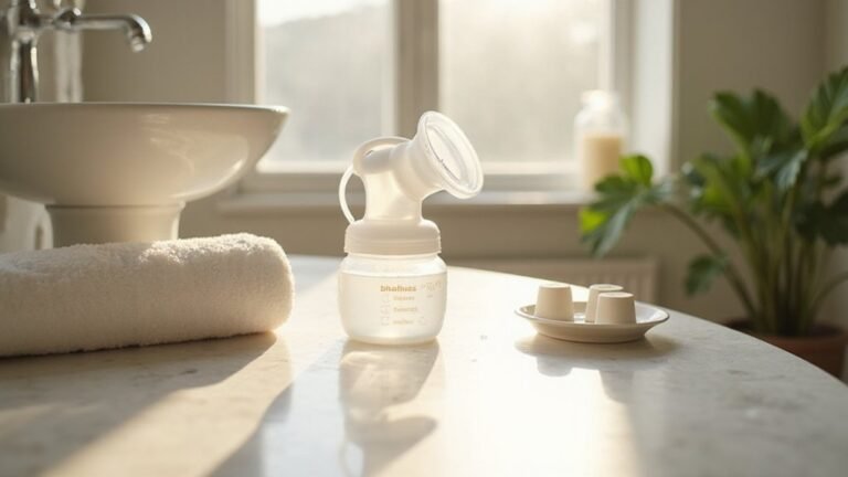 using a manual breast pump